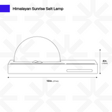 Lampe au sel de l'Himalaya avec chargeur de téléphone sans fil