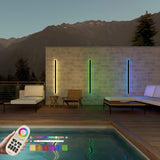 Immense RGB Linear Minimalist Outdoor Wall Lamp (Open Box)