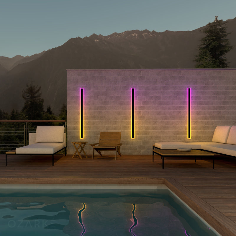 Immense RGB Linear Minimalist Outdoor Wall Lamp (Open Box)