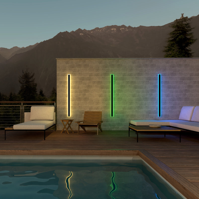 Immense RGB Linear Minimalist Outdoor Wall Lamp (Open Box)