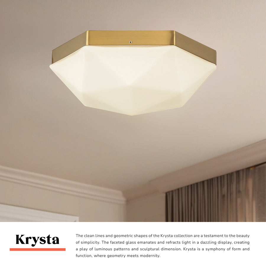 Krysta 12-in Flush Mount