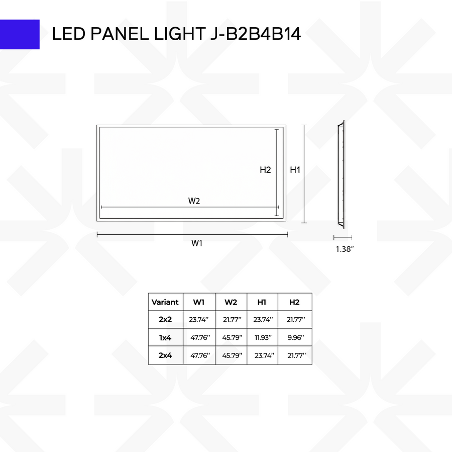 LED Back-Lit Panel (Sensor Base/ 9W EM)