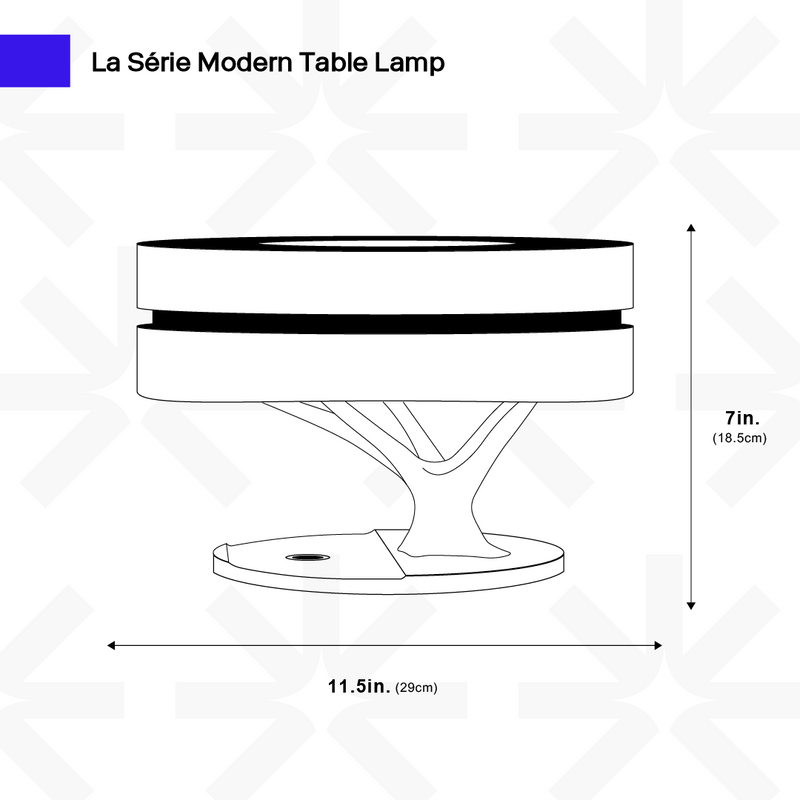 Lampe de table moderne La Série avec haut-parleur et chargeur sans fil 