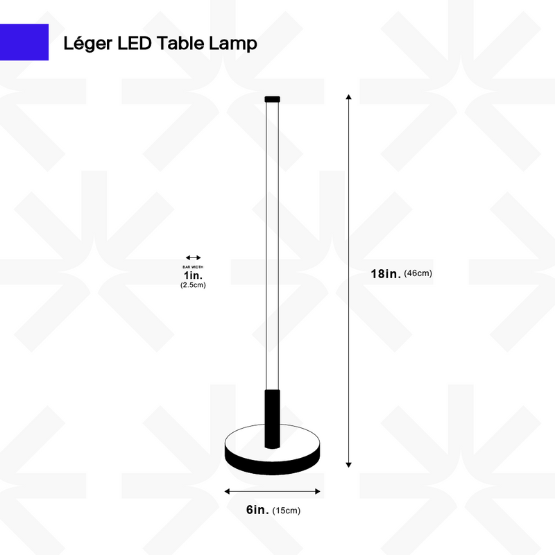 Lampe de table LED Léger