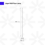 Lampadaire Léger RVB