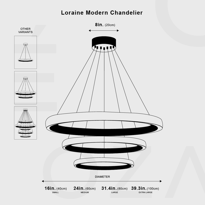 Ozarke's Loraine Modern Chandelier