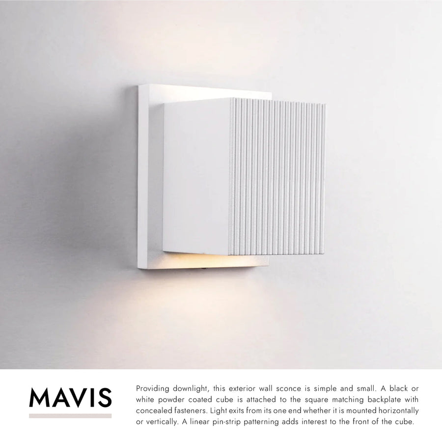 Mavis 5-in Exterior Wall Sconce