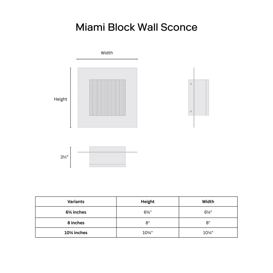 Miami Block Wall Sconce