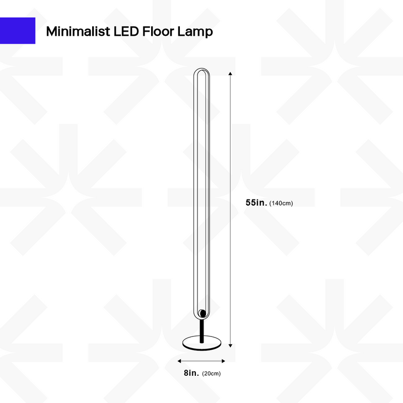 Lampadaire LED Minimaliste Chaud