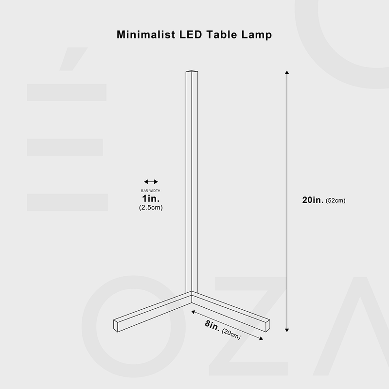 Lampe de table LED minimaliste