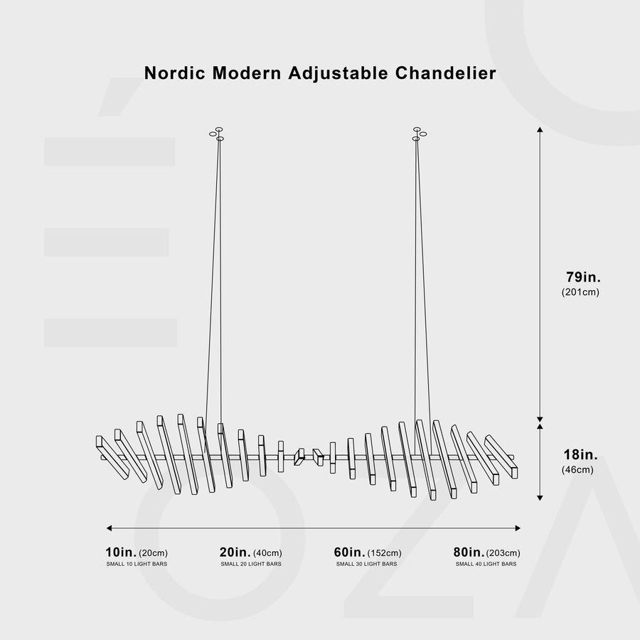 Nordic Chandelier Open Box