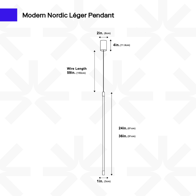 Suspension linéaire LED minimaliste moderne nordique