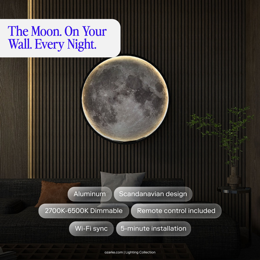 Applique murale lune nordique 