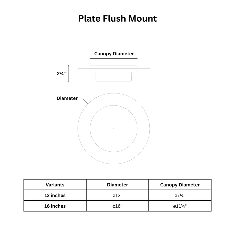 Plate Flush Mount