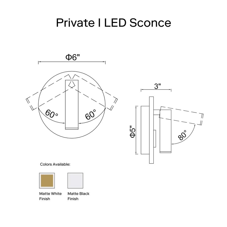 Private I LED Sconce