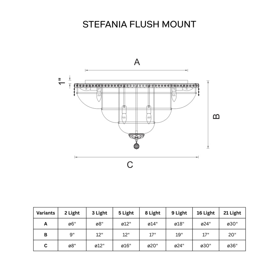 Stefania Flush Mount