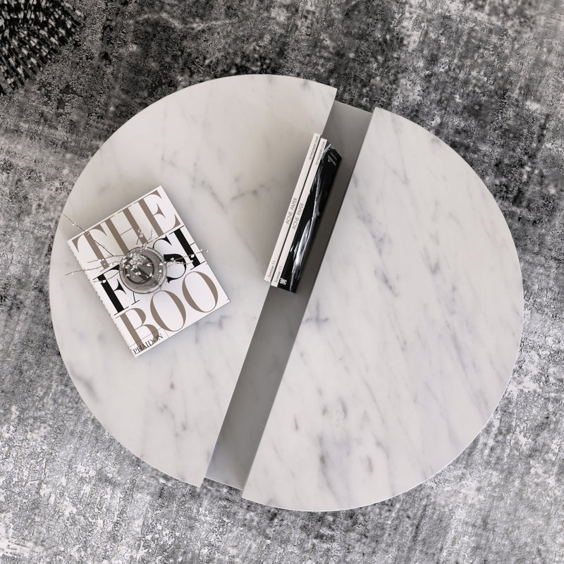 Table basse italienne Carrara Girare 