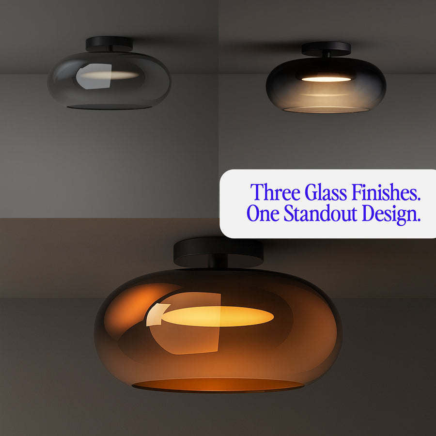 Trinity 14-in Semi-Flush Mount