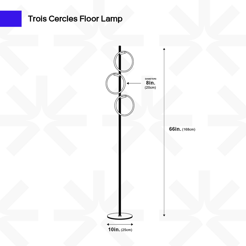 Lampadaire Trois Cercles