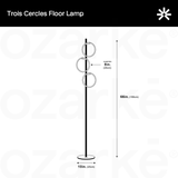 Trois Cercles Floor Lamp