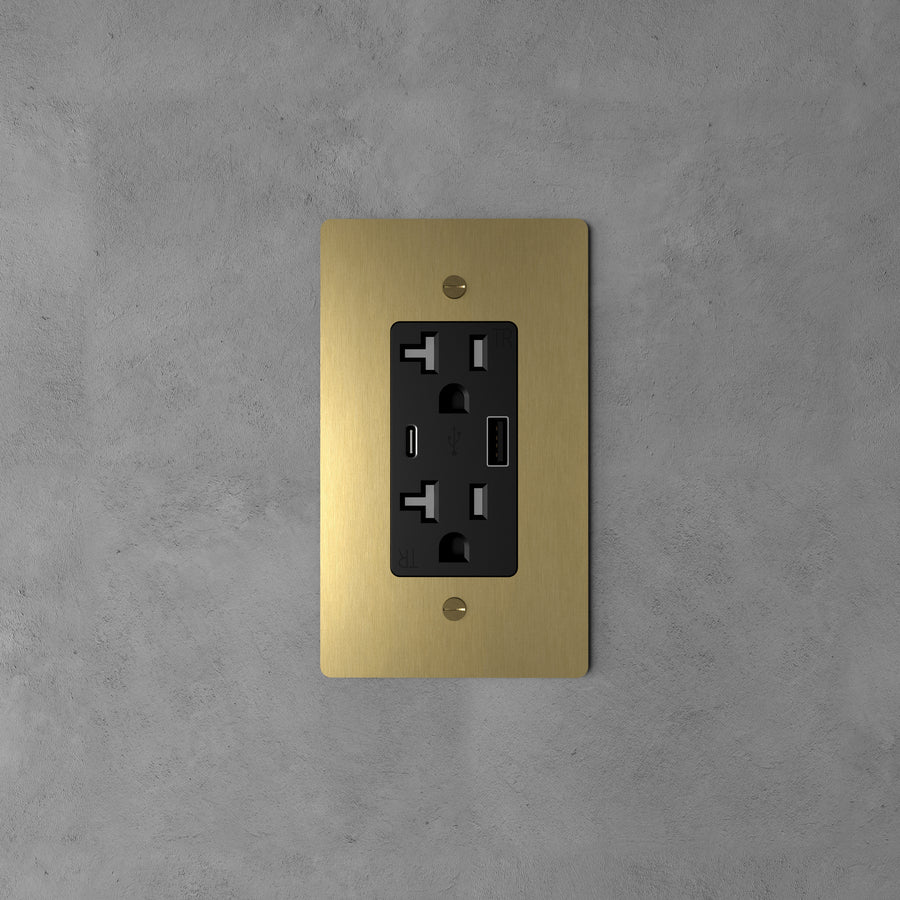 Brass Power Outlet