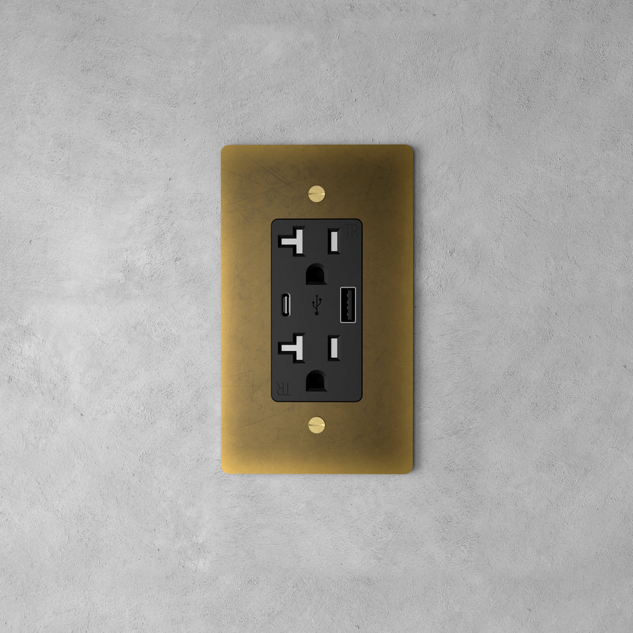 Brass Power Outlet