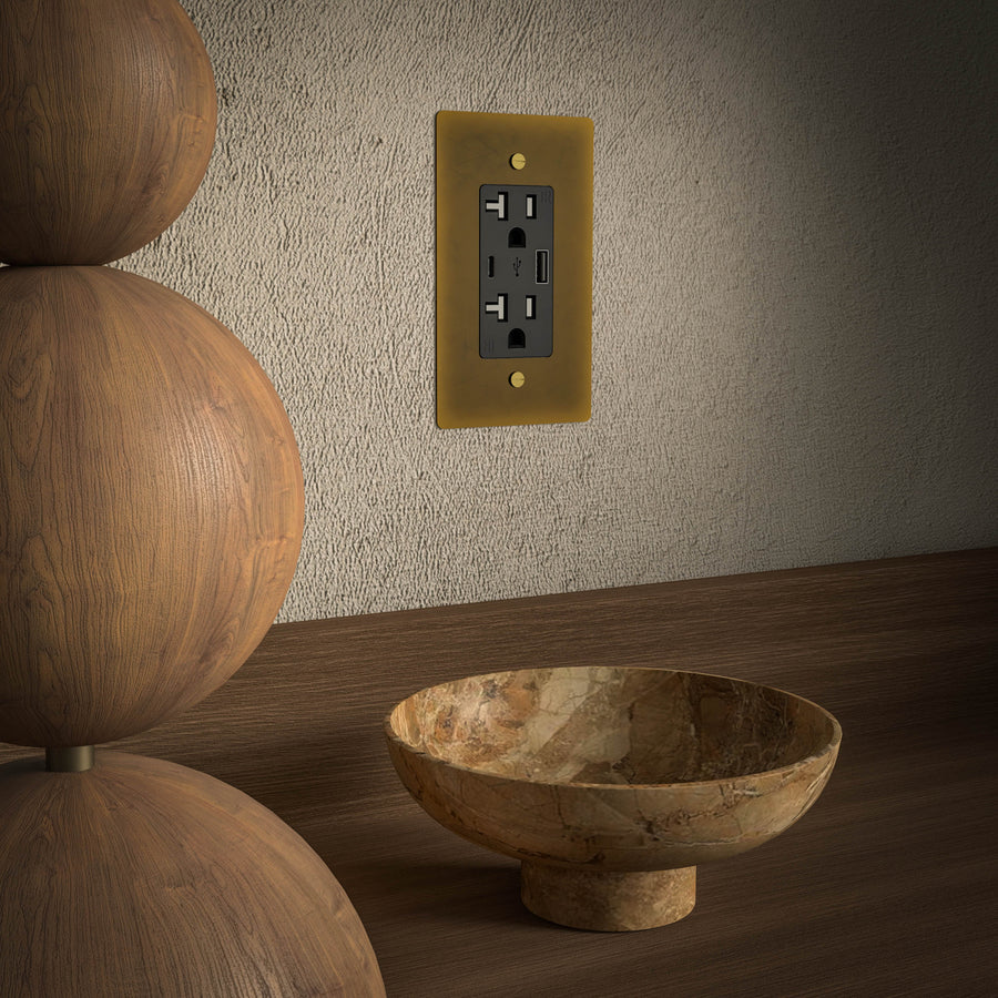 Brass Power Outlet
