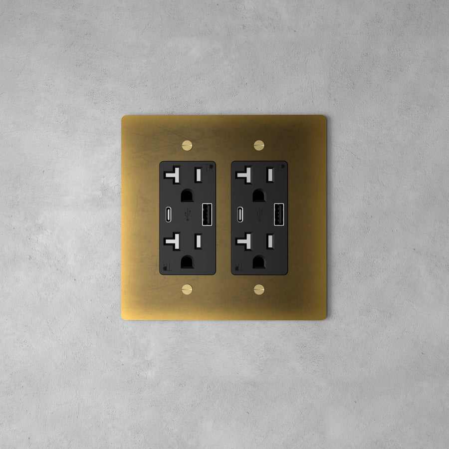 Brass Power Outlet