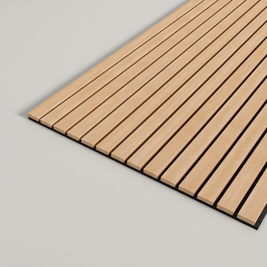 Panneau acoustique à larges lamelles 