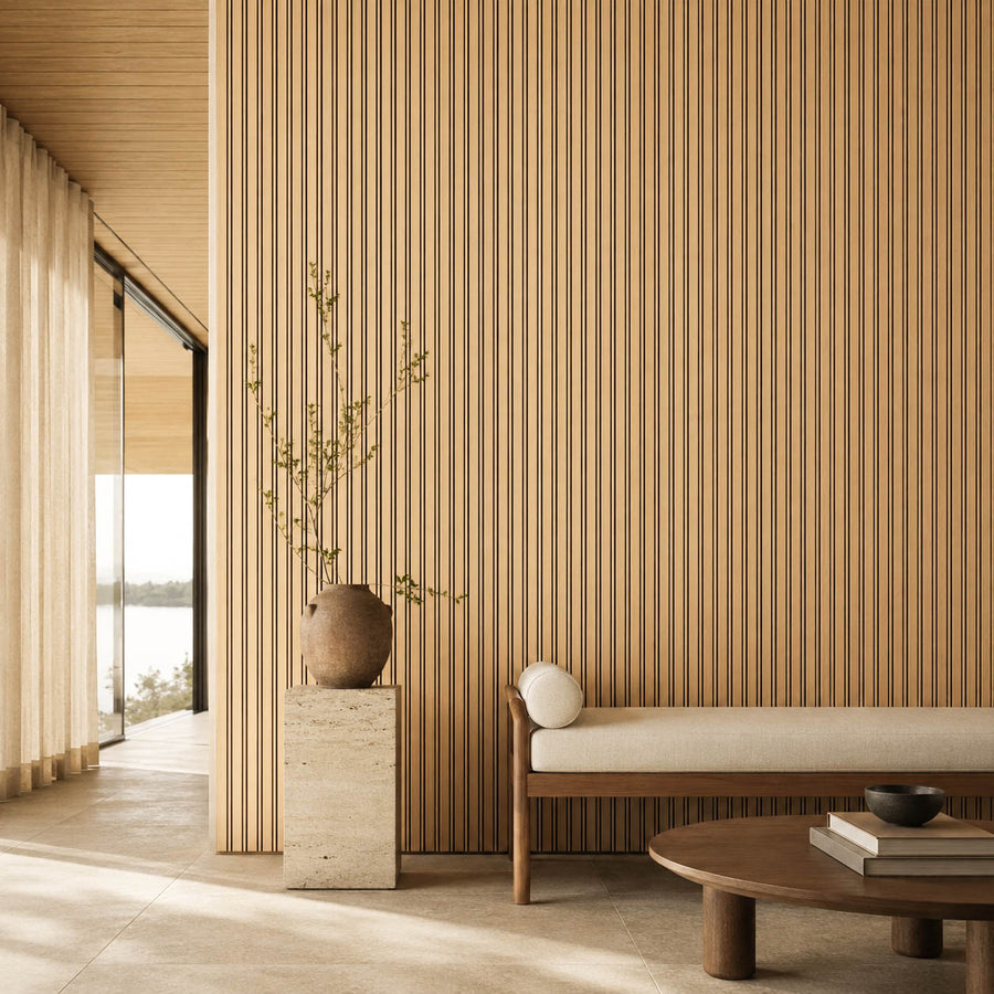 Panneau à lattes acoustiques SlimWide