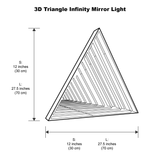 Lumière de miroir triangulaire infini modèle 3D 
