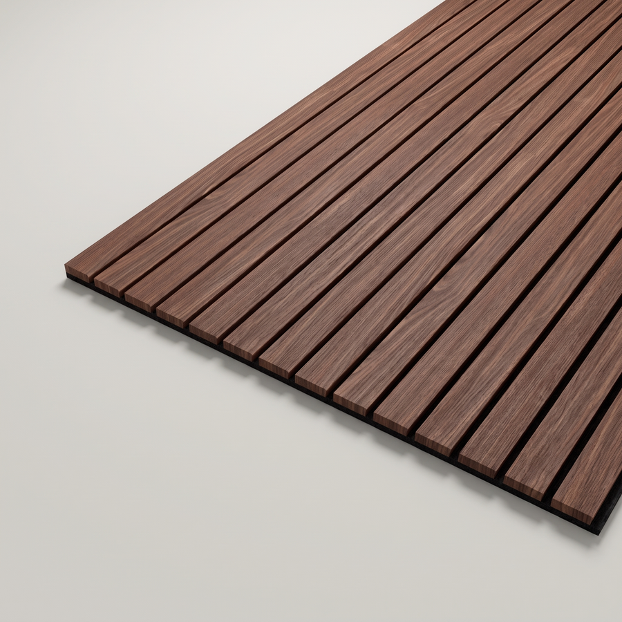 Panneau acoustique à larges lamelles 