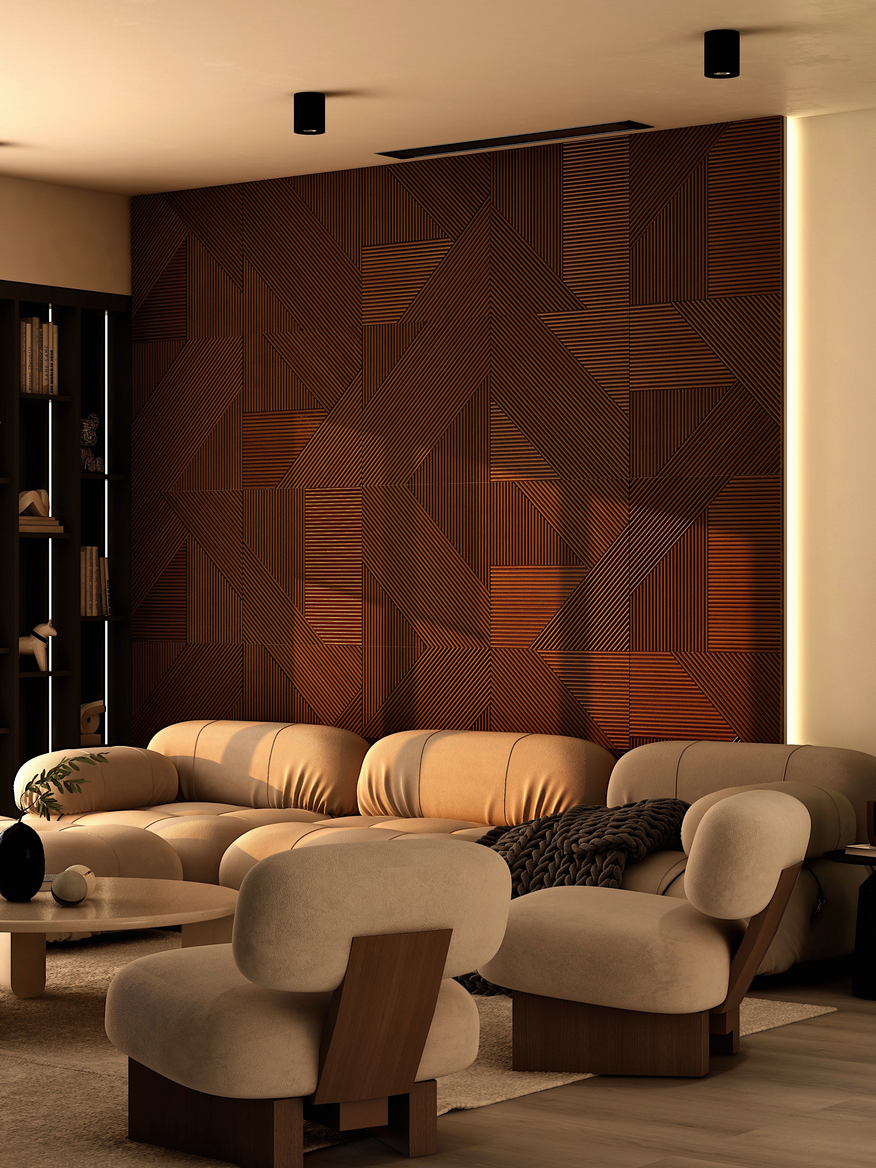 Modern Minimalistic Wooden Wall Panels