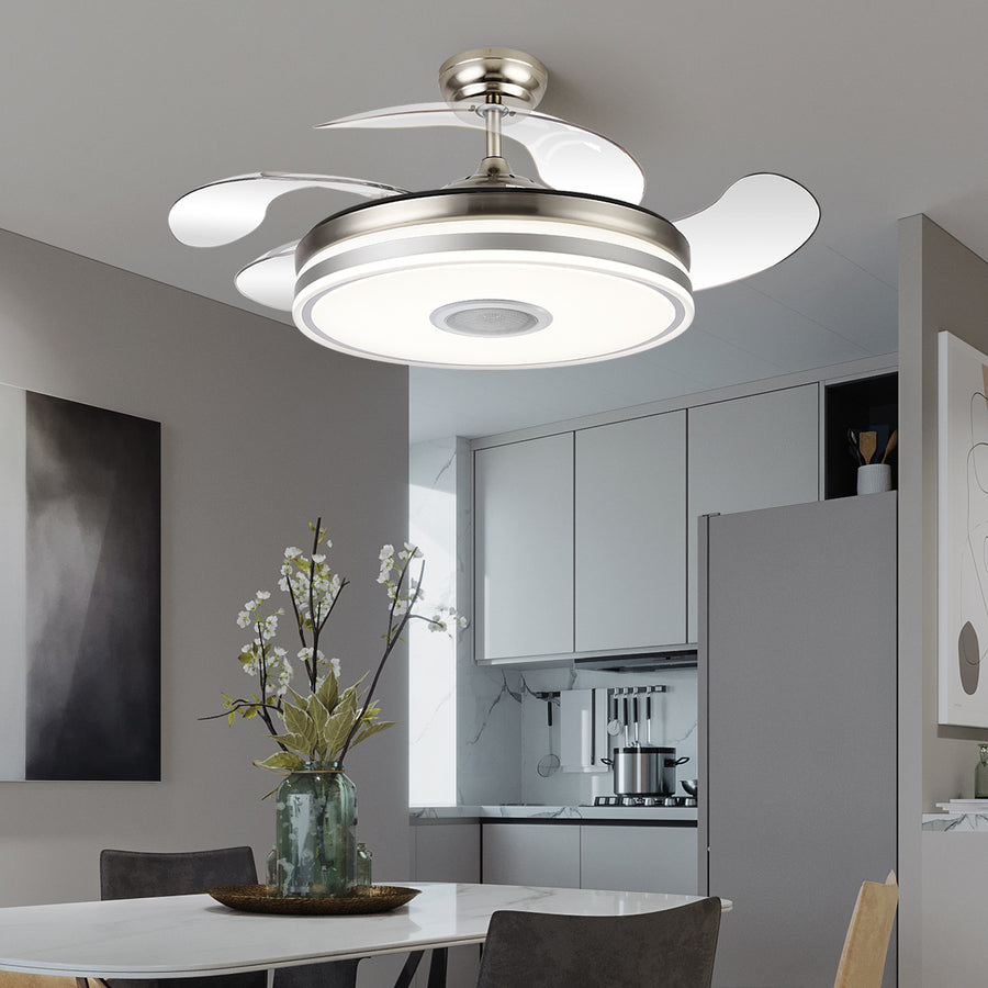 Lustre à ventilateur intelligent Luna by Ozarke 
