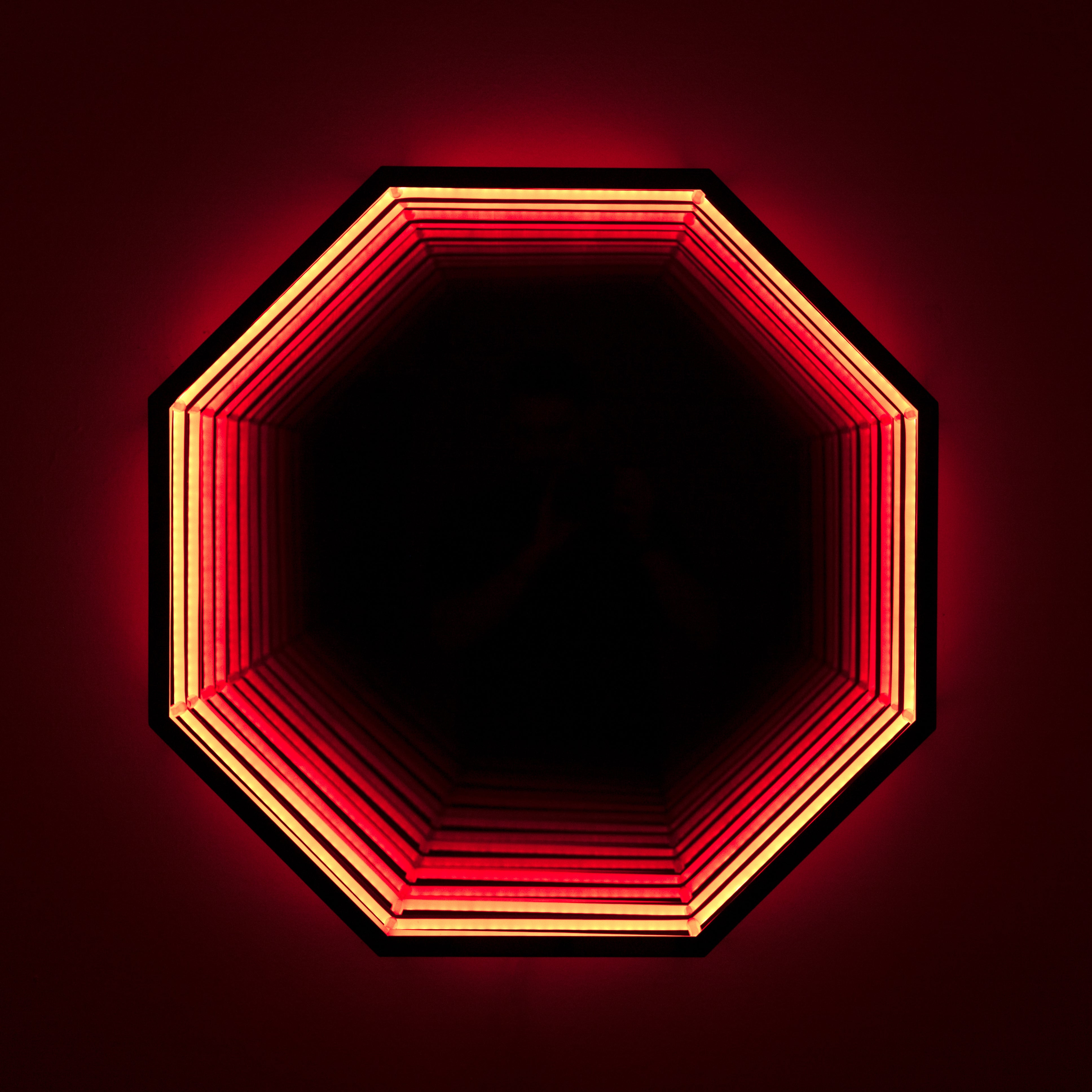 Infinity Shape Octagon 3D Octagon Infinity Mirror Light | Ozarké