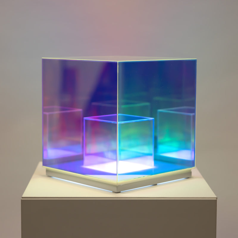 Lampe de table cube concentrique lumière moderne 