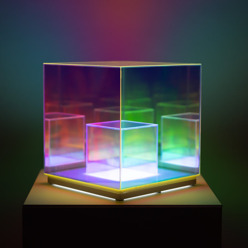 Lampe de table cube concentrique lumière moderne 