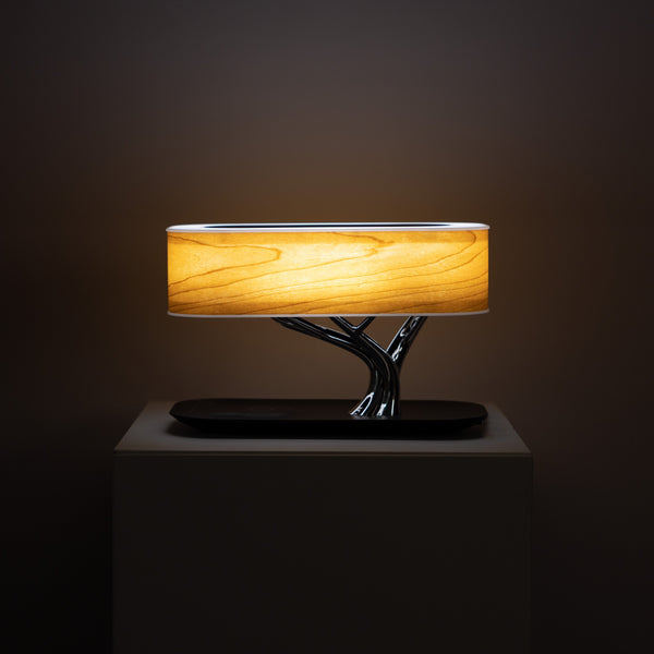 Lampe de table minimaliste Hometree avec haut-parleur et chargeur sans fil 