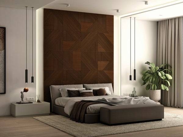 Panneaux muraux en bois minimalistes modernes