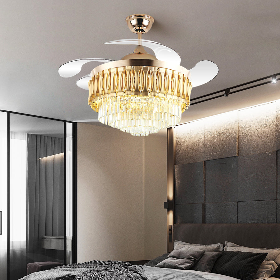 Lustre à ventilateur intelligent Helena by Ozarke 
