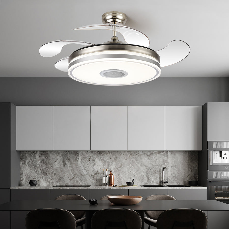 Lustre à ventilateur intelligent Luna by Ozarke 