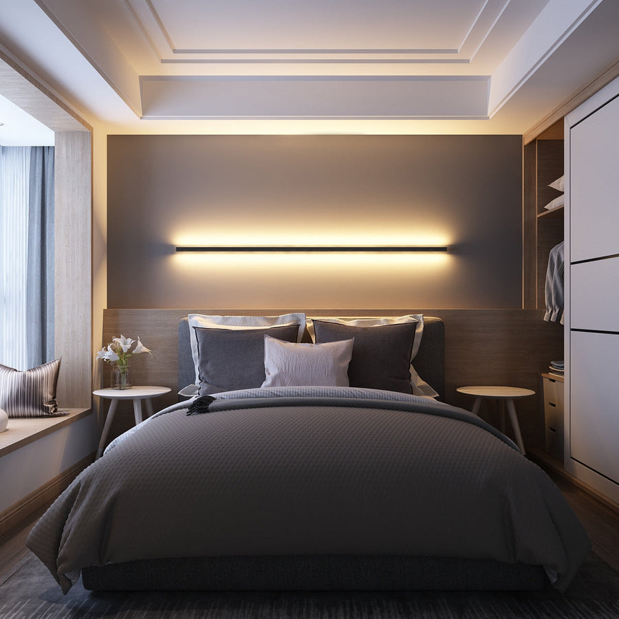 Minimalist Linear Wall Lamp led Atmosphere Lighting Works with Alexa
