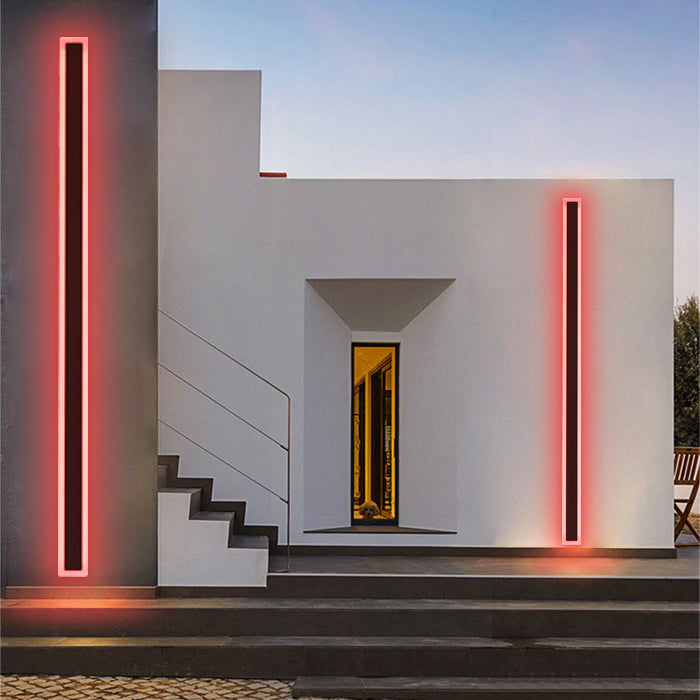 Immense RGB Linear Outdoor Modern Outdoor Wall Lamp